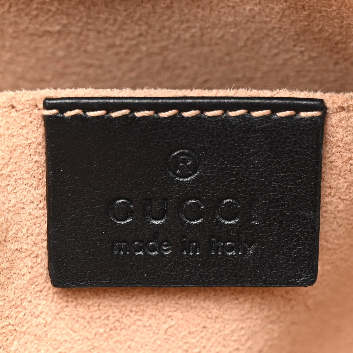 Gucci Calfskin Matelasse Mini GG Marmont Chain Shoulder Bag Black 6 of 11