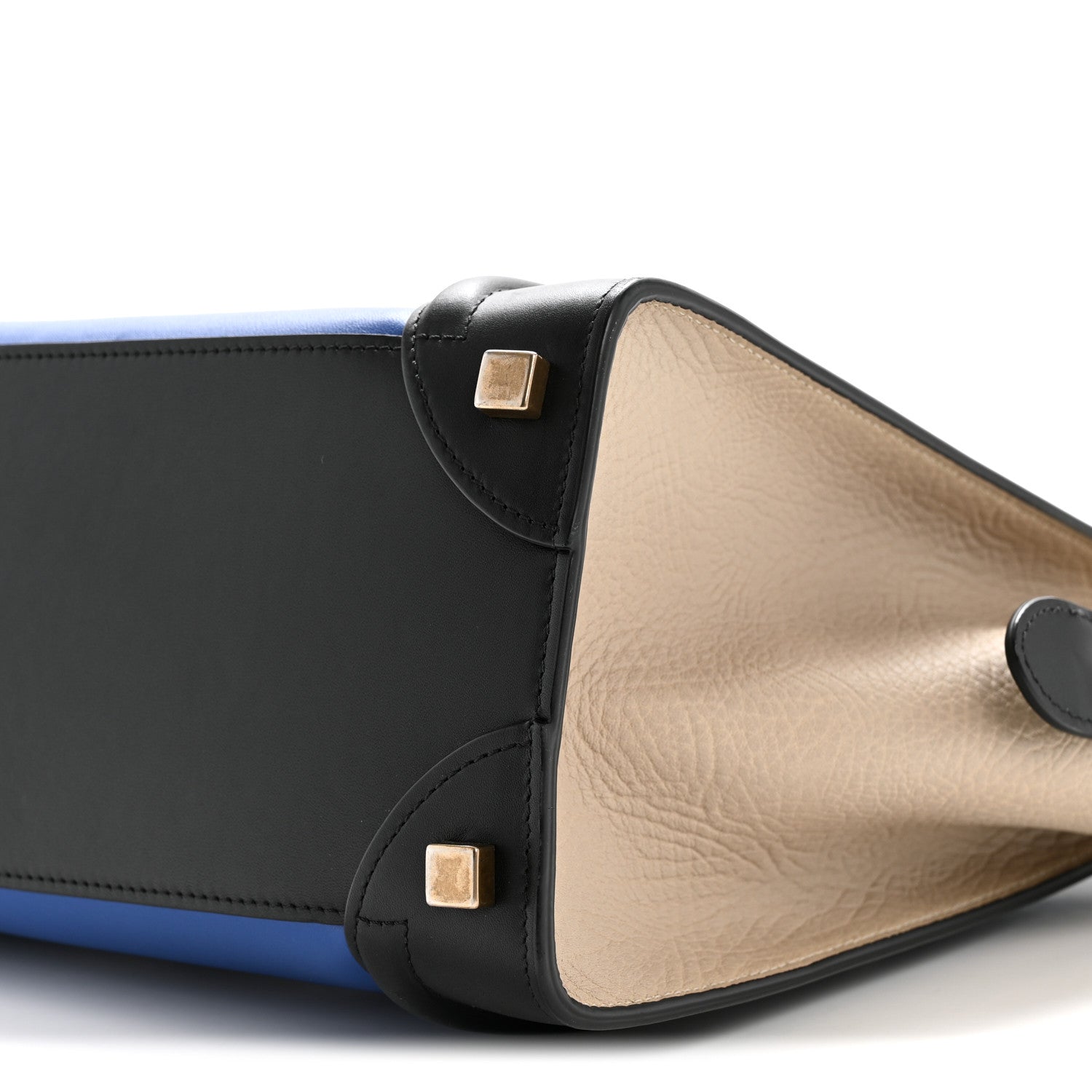 Celine Smooth Calfskin Micro Tri-Color Luggage Indigo 1839566