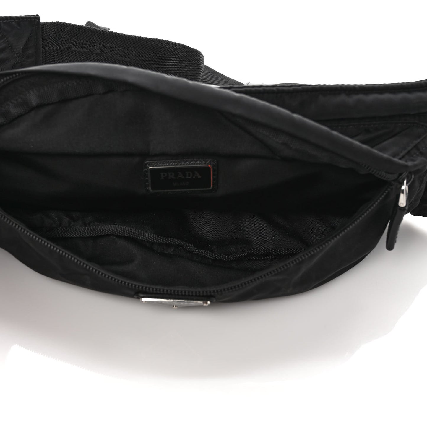 Tessuto Nylon Montagna Belt Bag Black