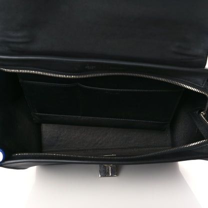 Celine Pony Hair Smooth Calfskin Tri-Color Medium Trapeze Cobalt 5 of 6