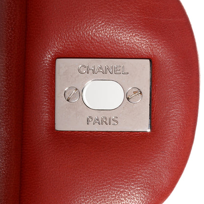 Chanel Lambskin Quilted Maxi Double Flap Red 6 of 10