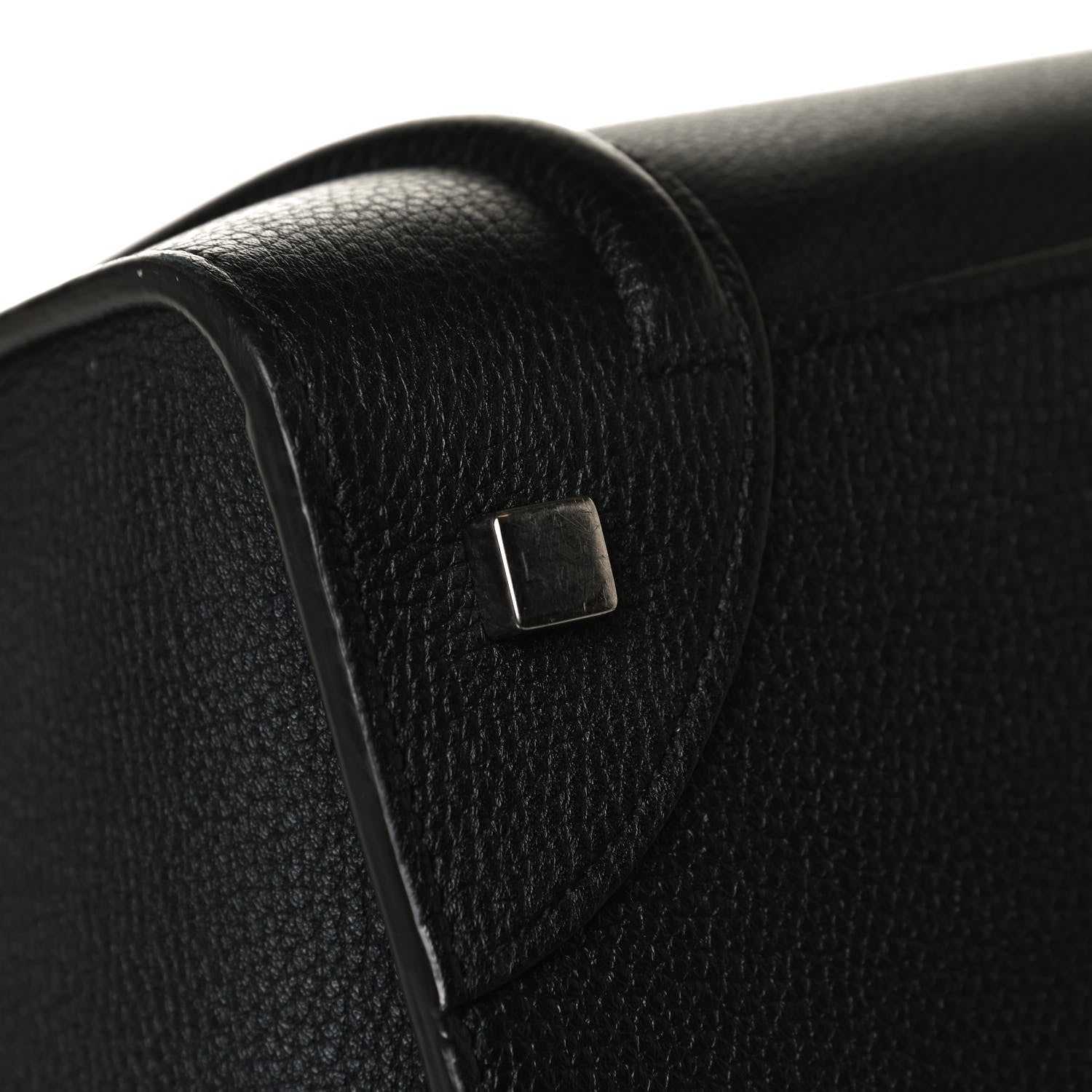 Celine Drummed Calfskin Mini Luggage Black 8 of 14