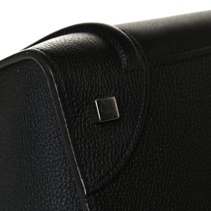 Celine Drummed Calfskin Mini Luggage Black 8 of 14