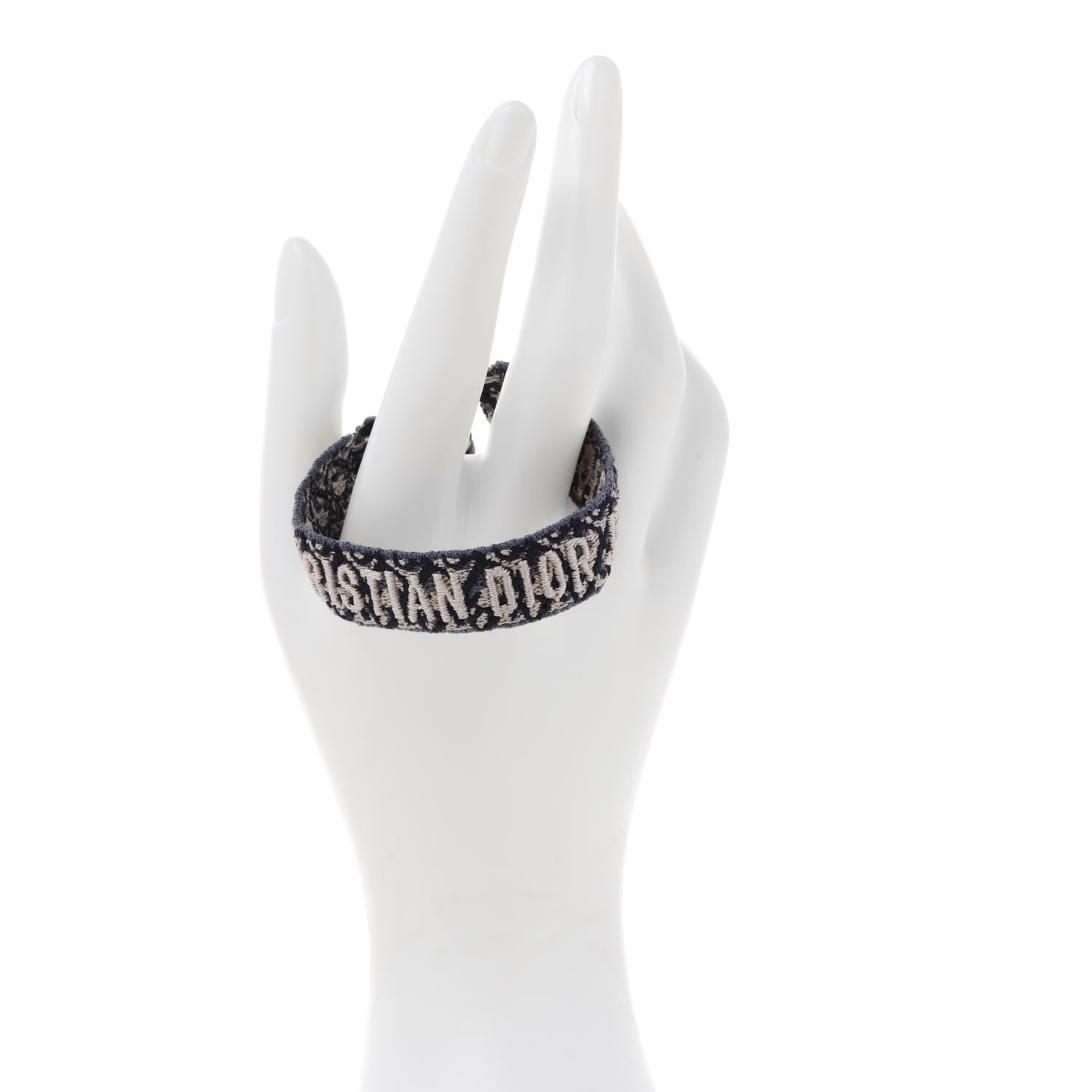 Christian Dior Woven Cotton J'Adior Friendship Bracelet Navy 2 of 5