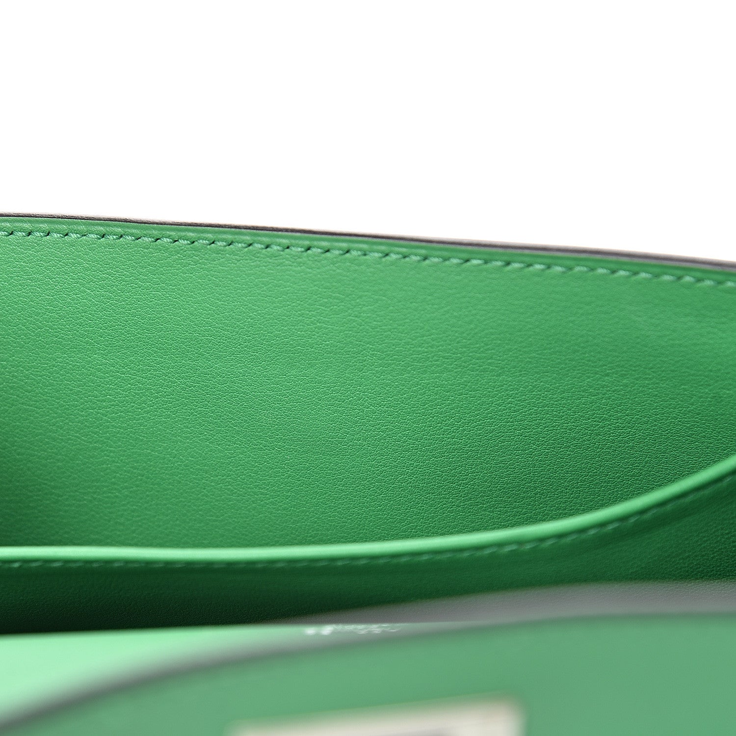 Hermes Swift Kelly Cut Clutch Pochette Bambou 7 of 9