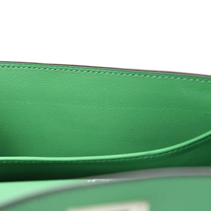 Hermes Swift Kelly Cut Clutch Pochette Bambou 7 of 9