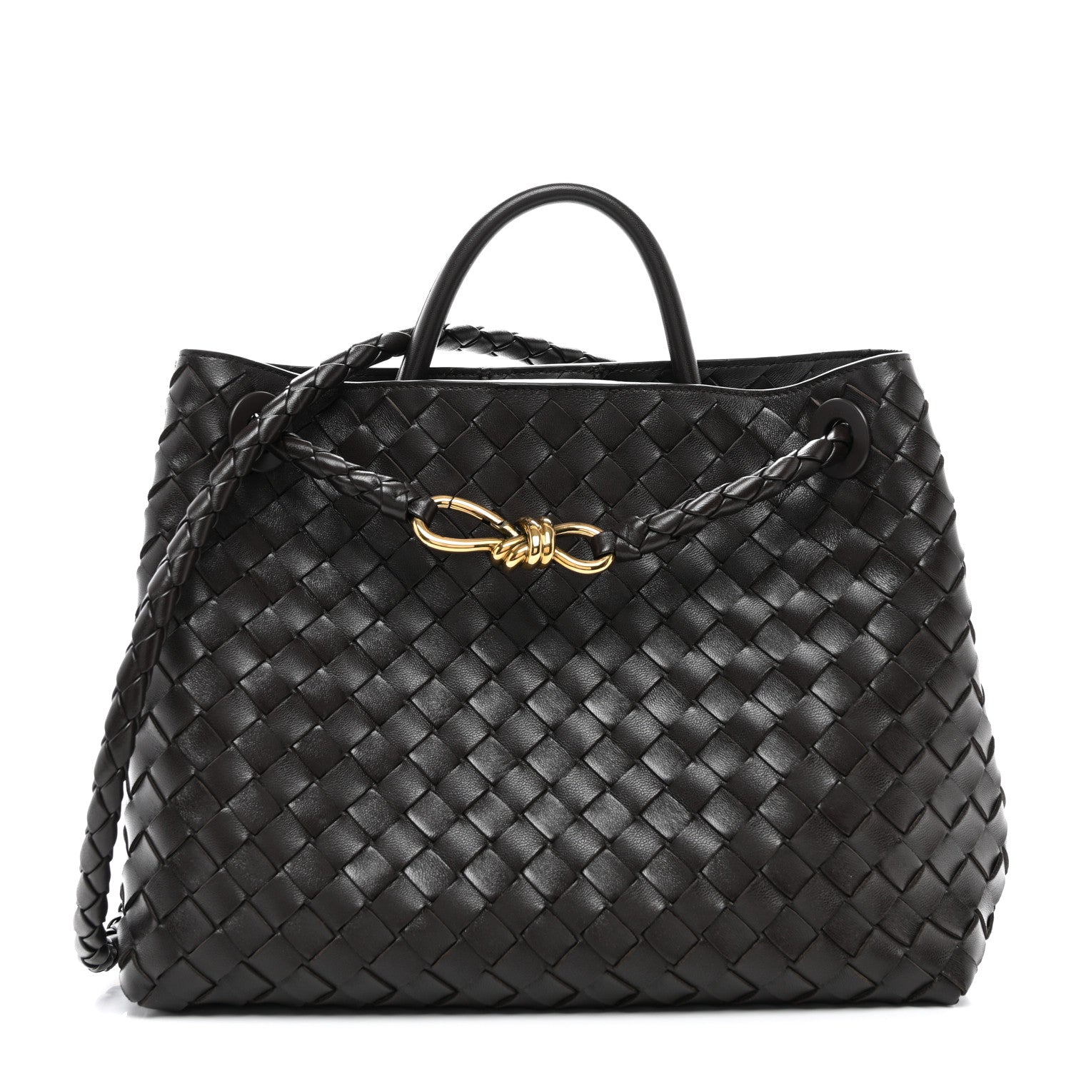 Bottega Veneta Nappa Intrecciato Medium Andiamo Shoulder Bag Fondant 1 of 9