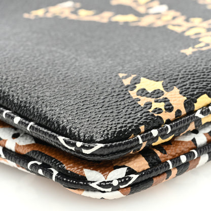 Louis Vuitton Monogram Giant Jungle Pochette Double Zip Black 10 of 10