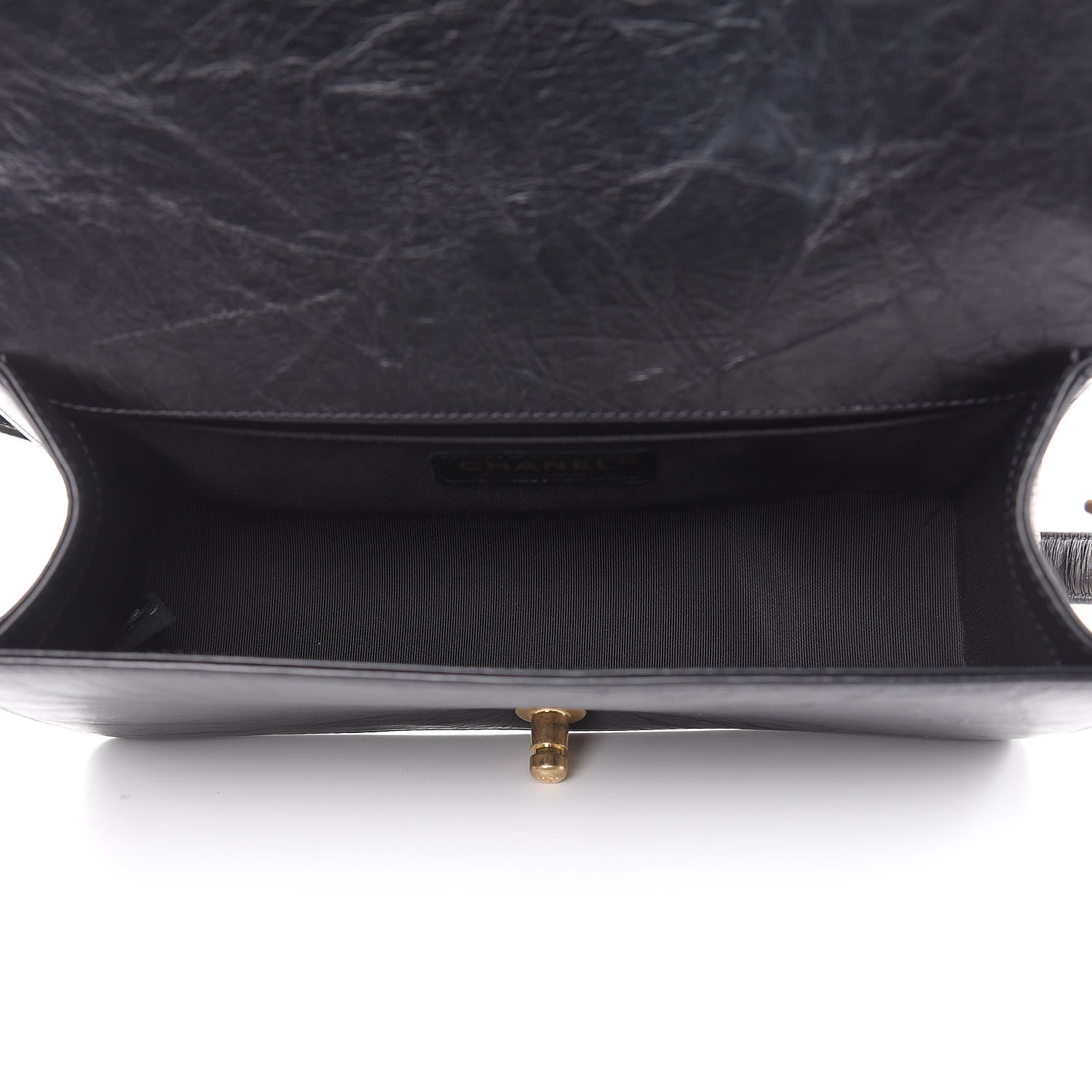 Chanel Crumpled Calfskin Medium Boy Flap Black 5 of 10