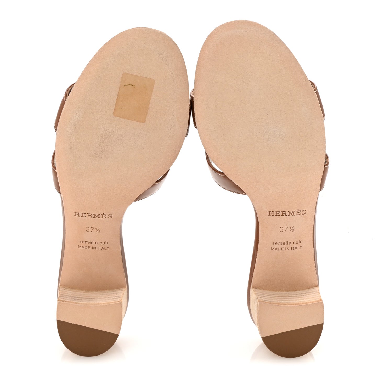 Calfskin Oasis Sandals 37.5 Gold