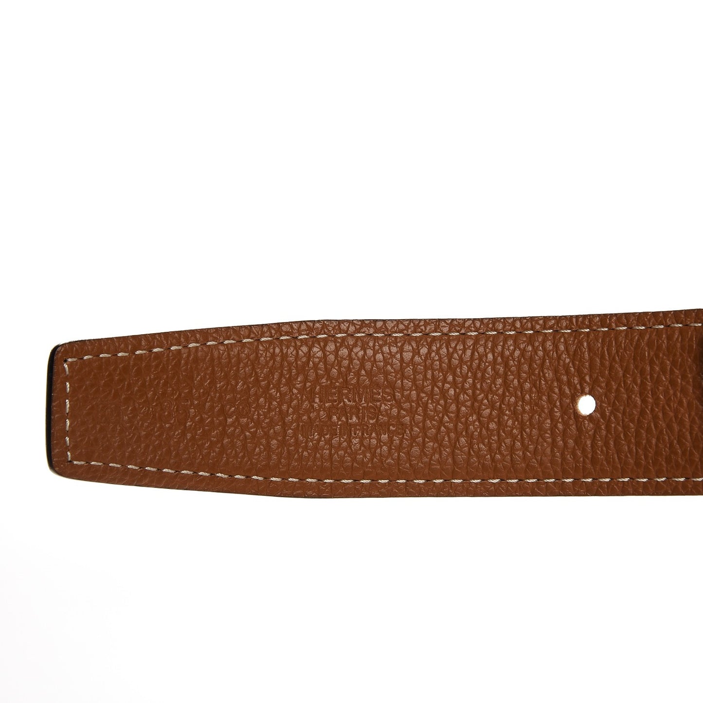Togo Box 32mm Calandre H Belt 85 Gold Black