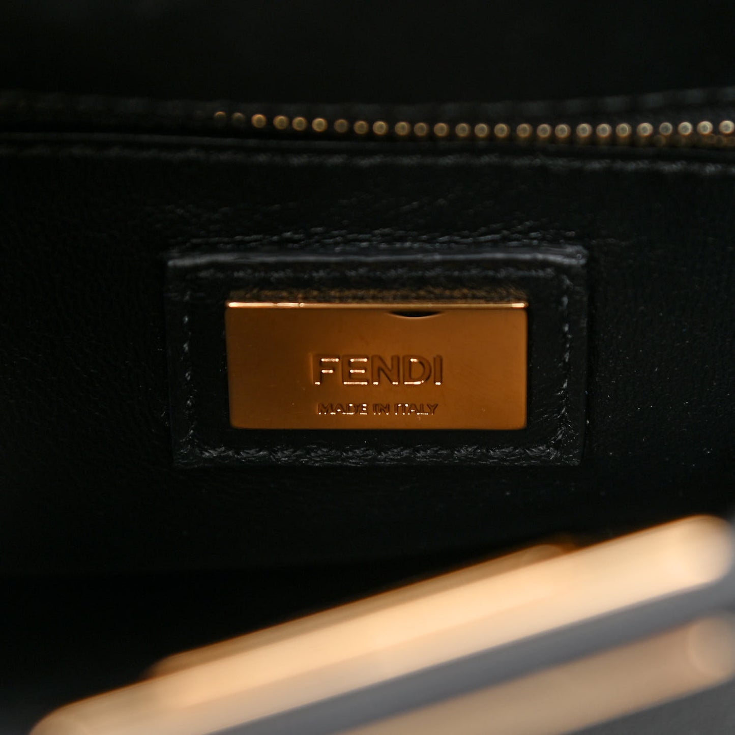 Vitello Seta Shiny Nappa Scalloped Studded Mini Peekaboo Iconic Satchel Black
