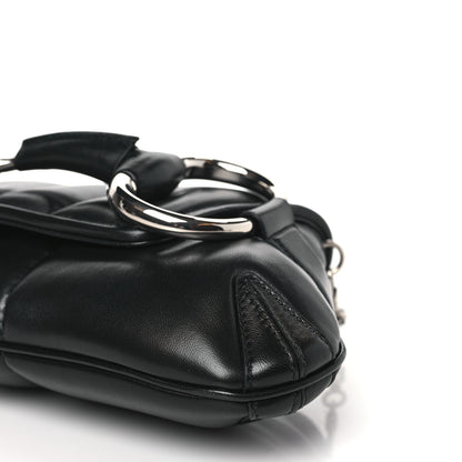 Gucci Nappa Vertical Matelasse Medium Maxi Horsebit Chain Shoulder Bag Black 8 of 8