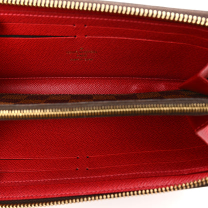Louis Vuitton Damier Ebene Clemence Wallet Cherry 5 of 8