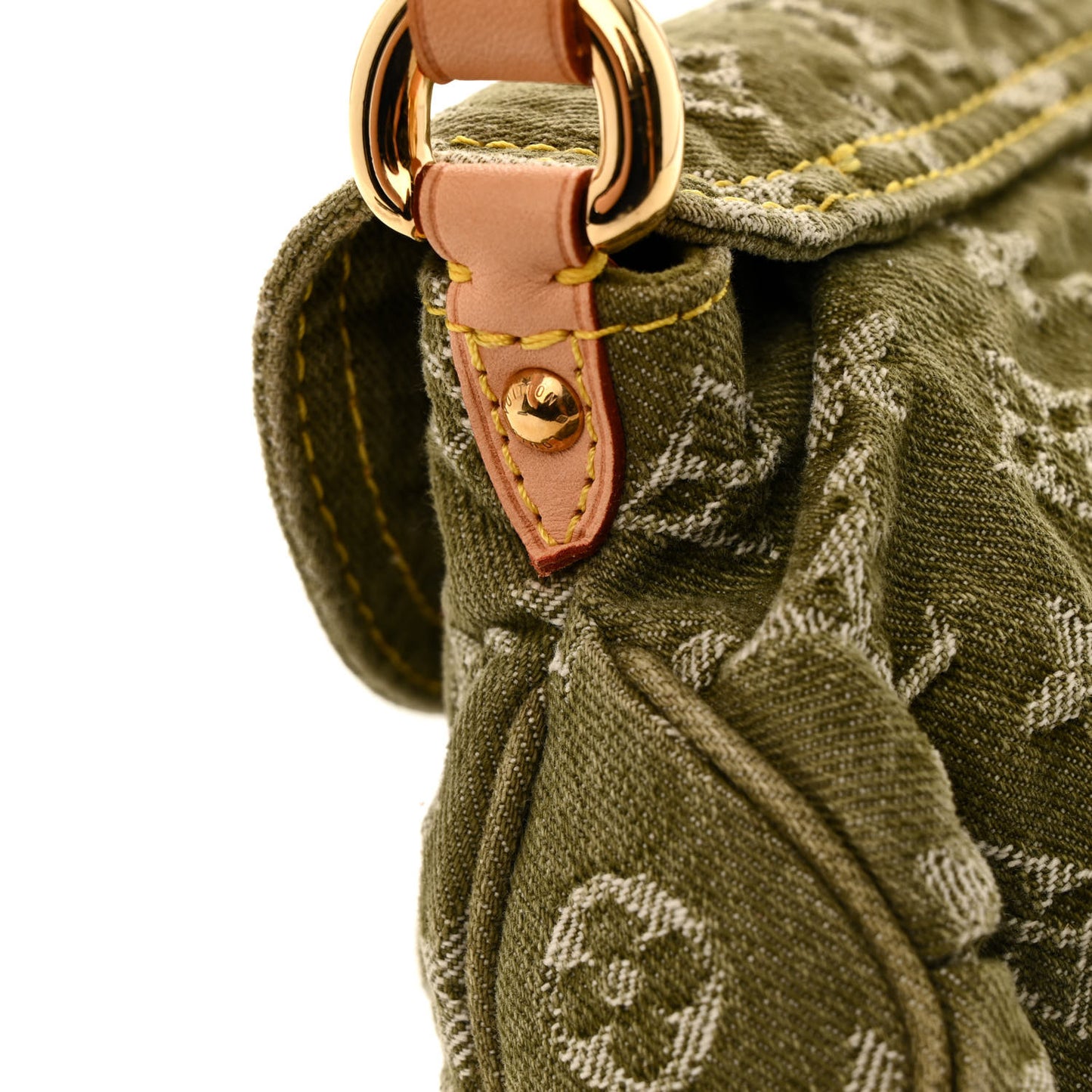 Monogram Denim Mini Pleaty Lichen