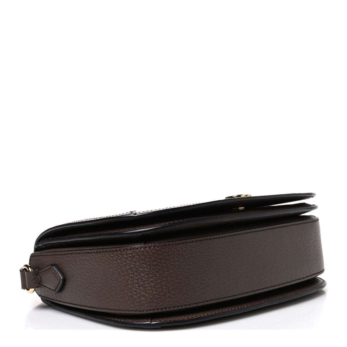 GG Supreme Monogram Web Small Ophidia Flap Messenger Bag Brown