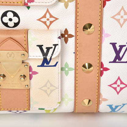 Louis Vuitton Monogram Multicolor Keepall 45 White 7 of 8