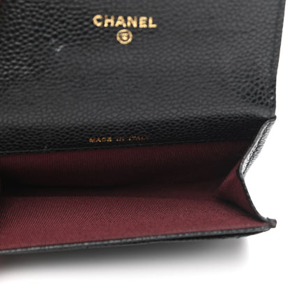 Chanel Caviar Quilted Flap Card Holder Black 5 of 8
