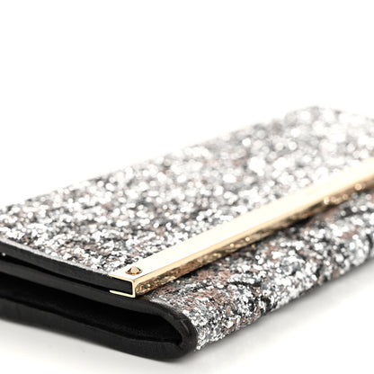 Jimmy Choo Glitter Milla Wallet on Chain Silver 8 of 9