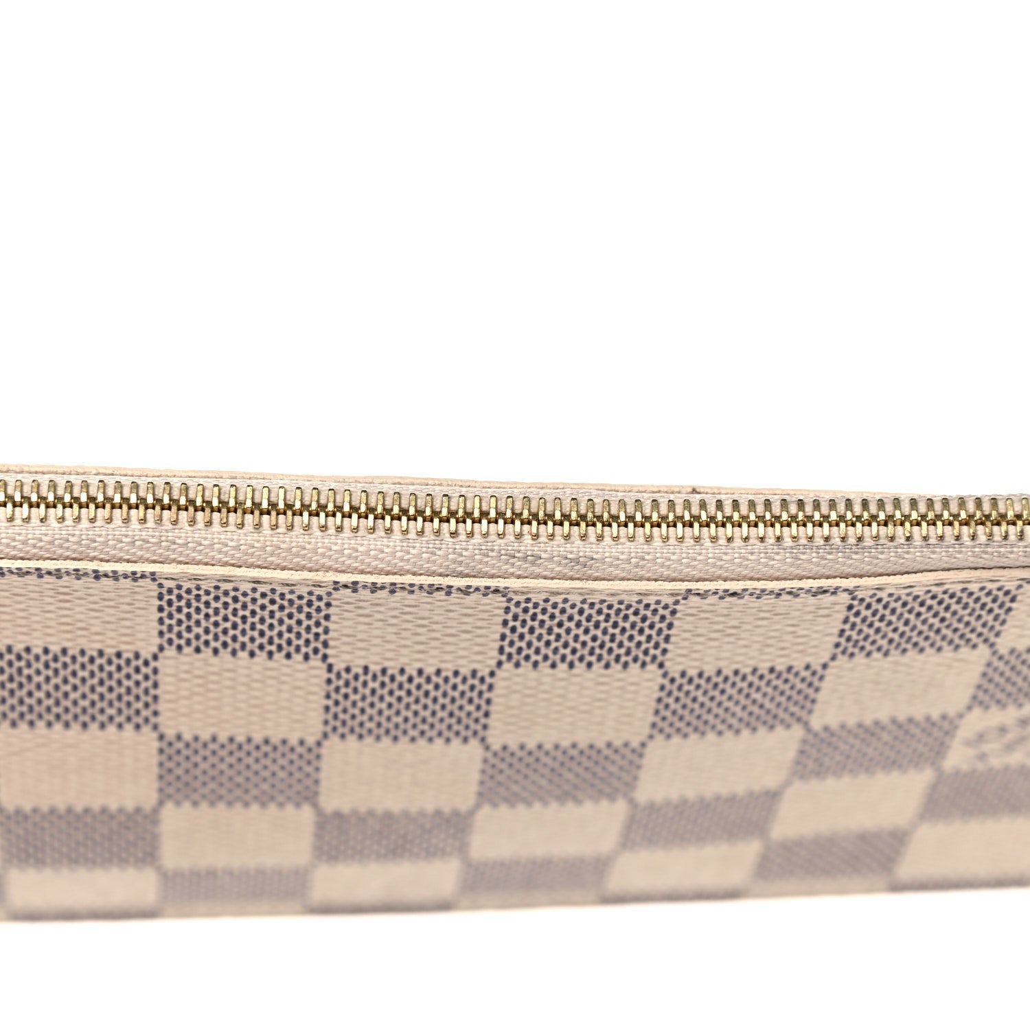Louis Vuitton Damier Azur Felicie Chain Wallet Zippered Insert Rose Ballerine 10 of 12