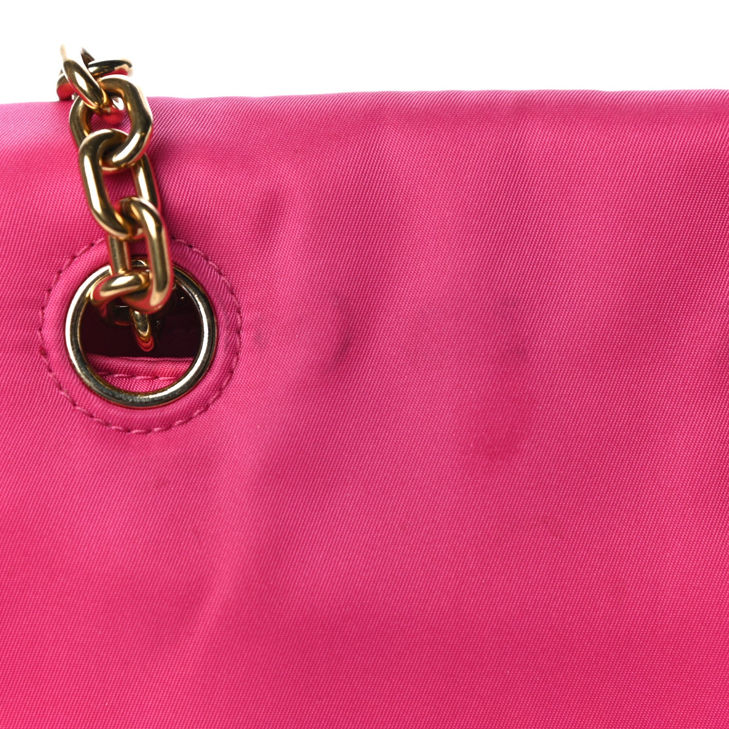 Prada Nylon Tessuto Small Chain Shoulder Bag Fuxia 9 of 12