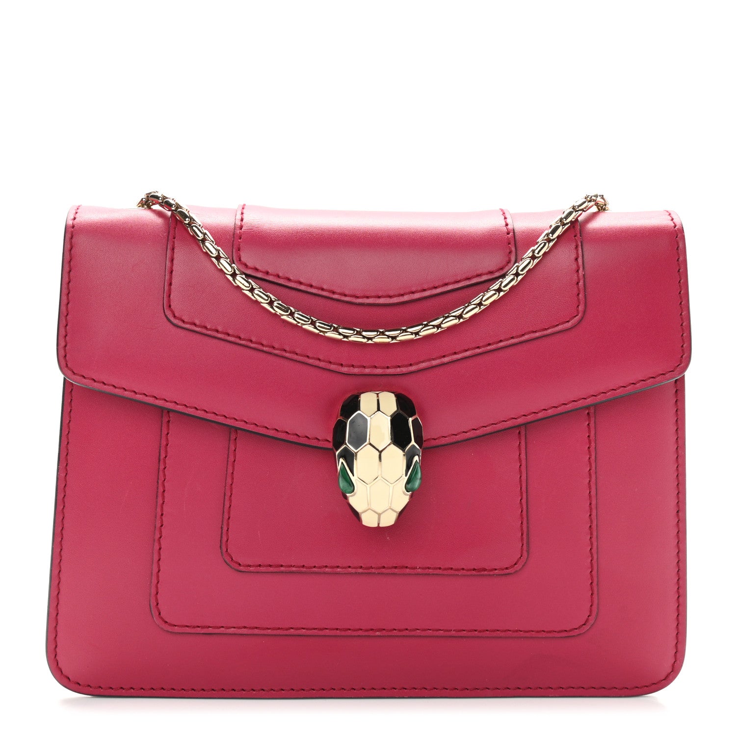 Bulgari Calfskin Serpenti Forever Crossbody Bag Pink 1 of 13