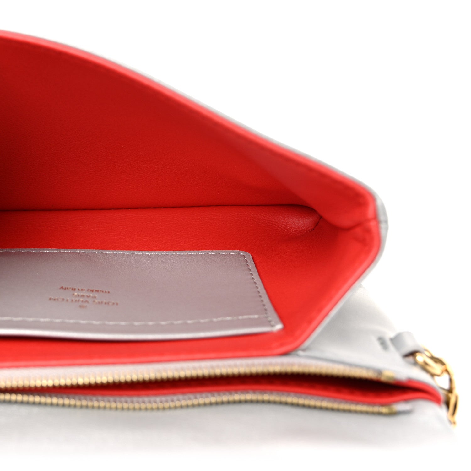 Louis Vuitton Metallic Lambskin Embossed Monogram Pochette Coussin Silver 5 of 10