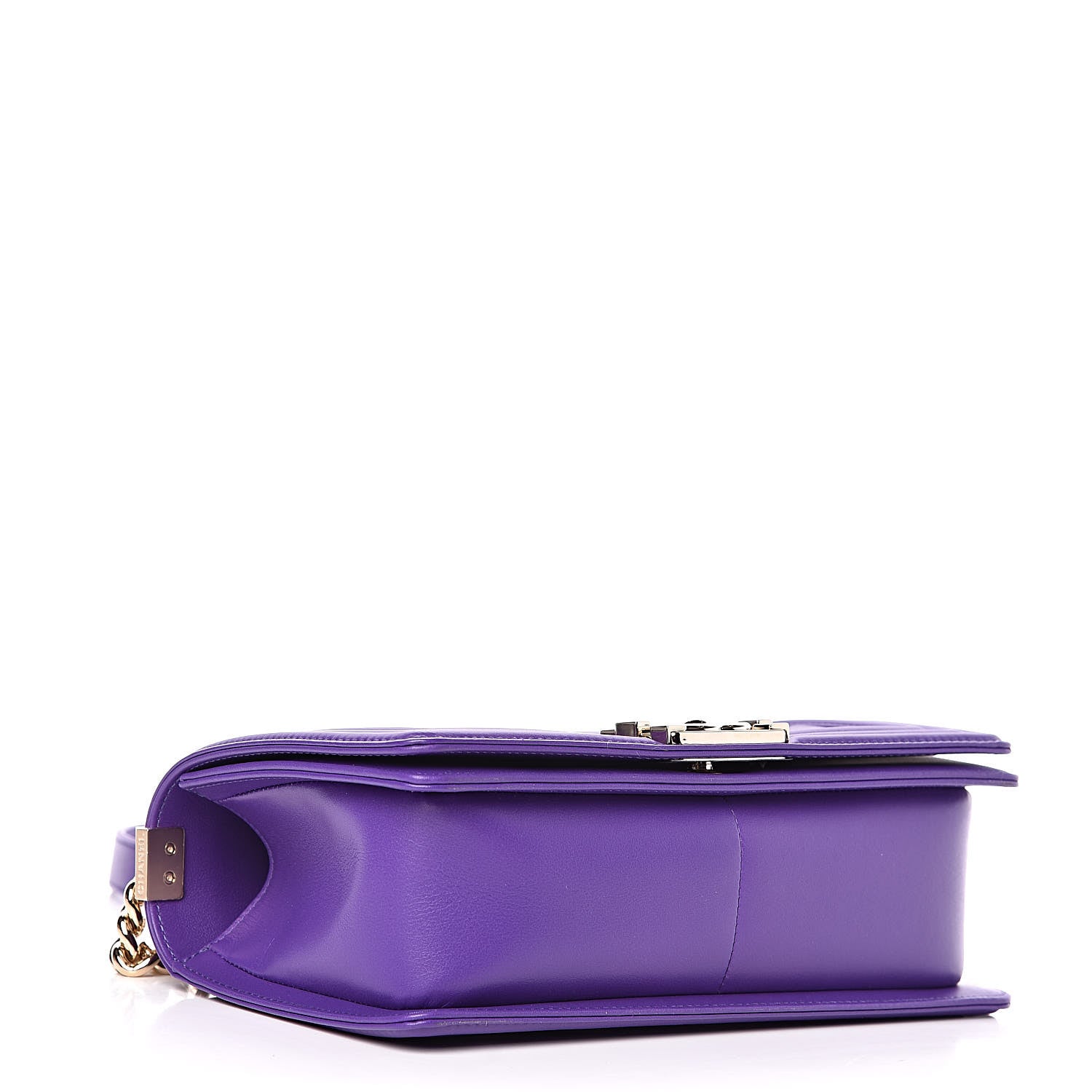 Chanel Calfskin Quilted Medium Boy Flap Purple 4 of 12