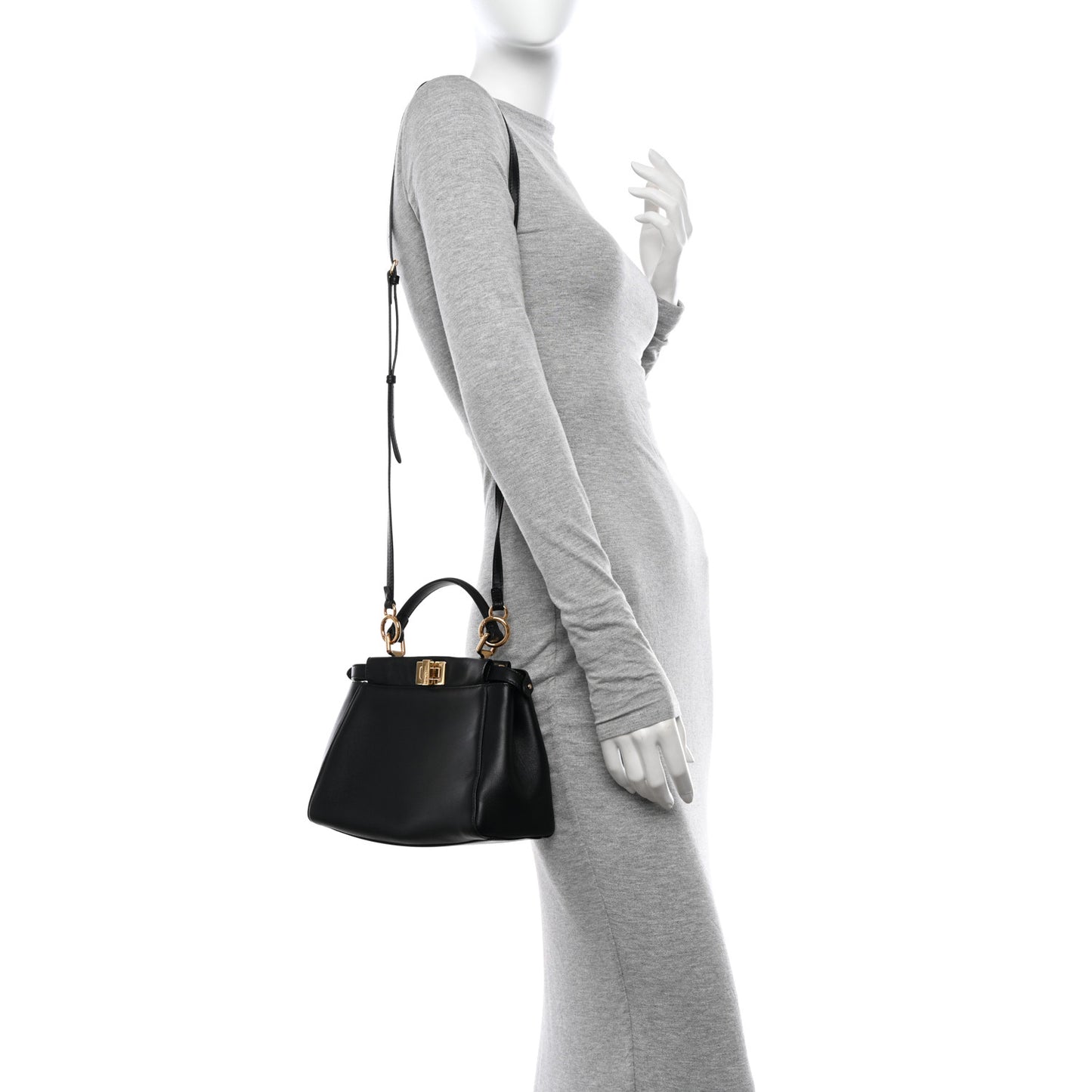 Nappa Mini Peekaboo Iconic Satchel Black