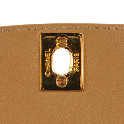 Chanel Lambskin Quilted Medium Single Flap Beige 8 of 9