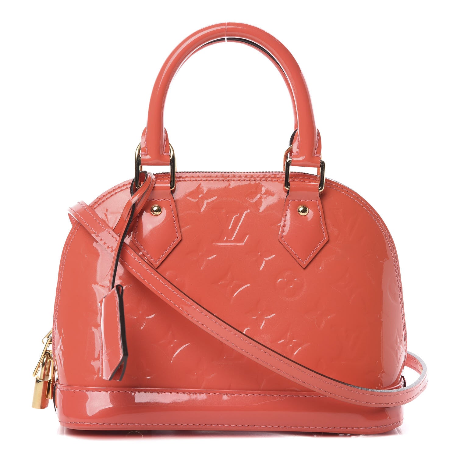 Louis Vuitton Vernis Alma BB Rose Litchi 1 of 12