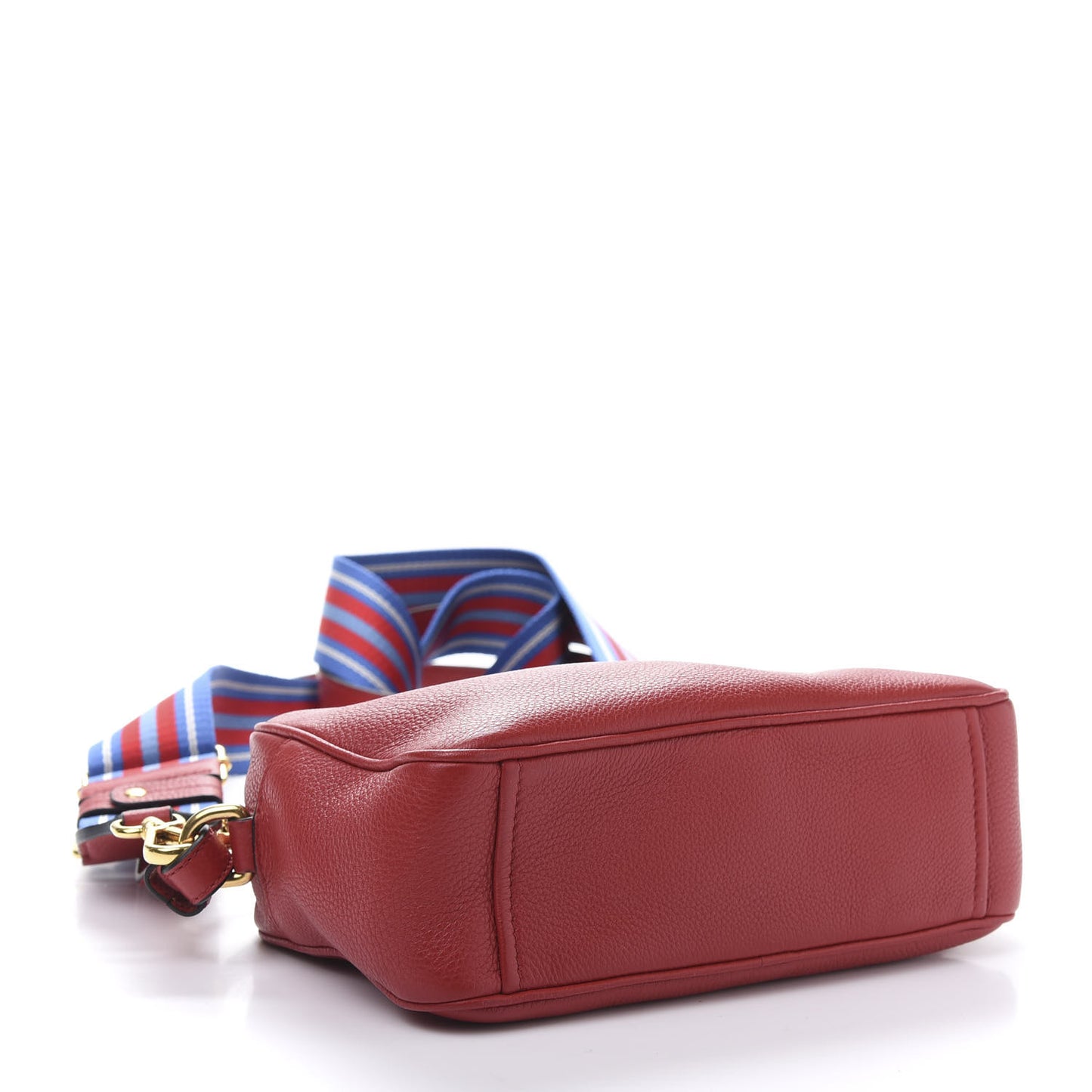Vitello Daino Camera Crossbody Rosso