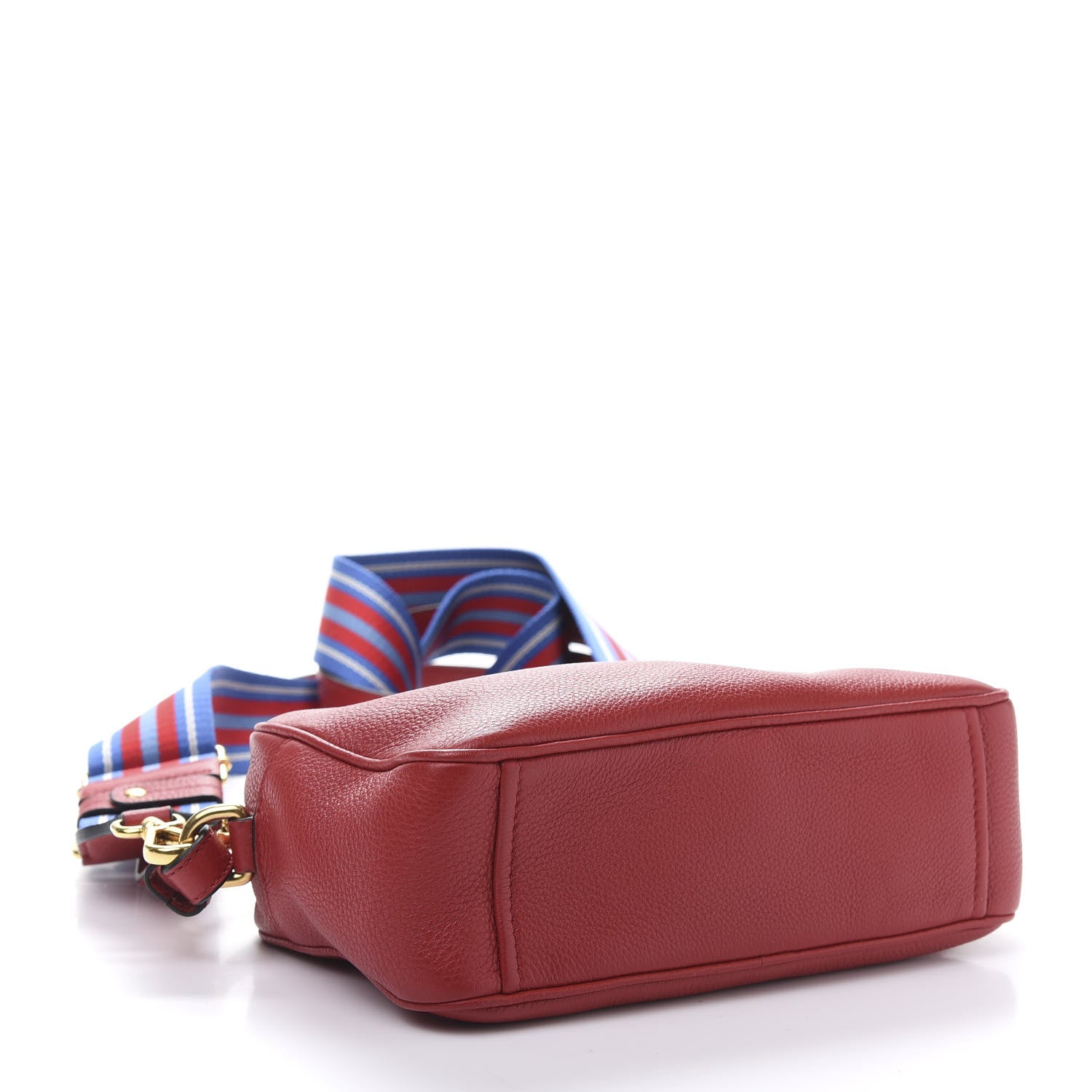 Prada Vitello Daino Camera Crossbody Rosso 5 of 11
