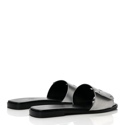 Hermes Epsom View Sandals 36 Argent 5 of 17