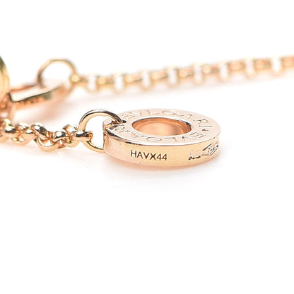 Bulgari 18K Rose Gold Diamond Small B.Zero1 Pave Pendant Necklace 6 of 7