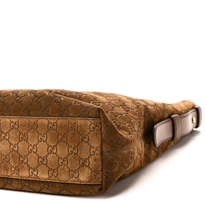 Gucci Suede Monogram Large Beatrix Tote Brown 10 of 10