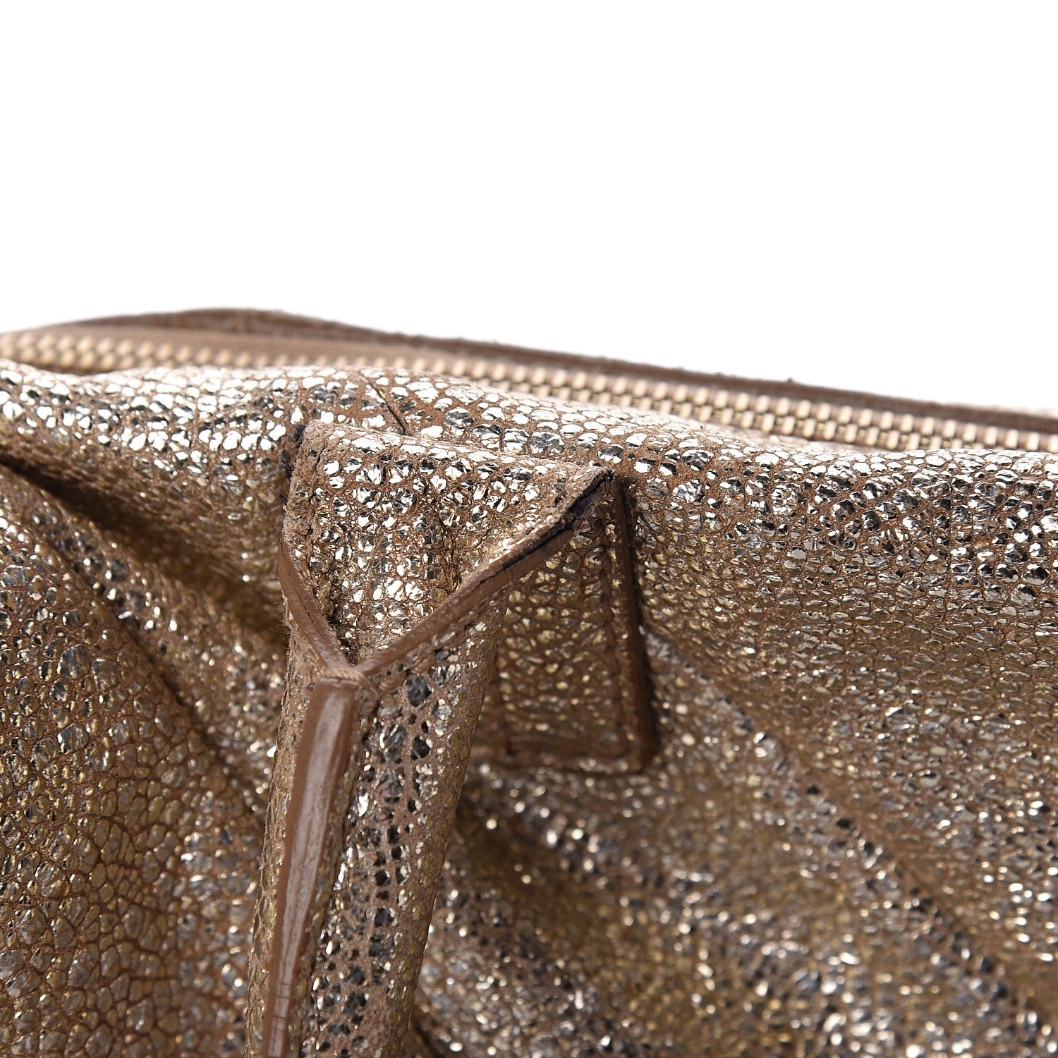 Saint Laurent Volcano Crackled Calfskin Medium Easy Y Bag Gold 15 of 30