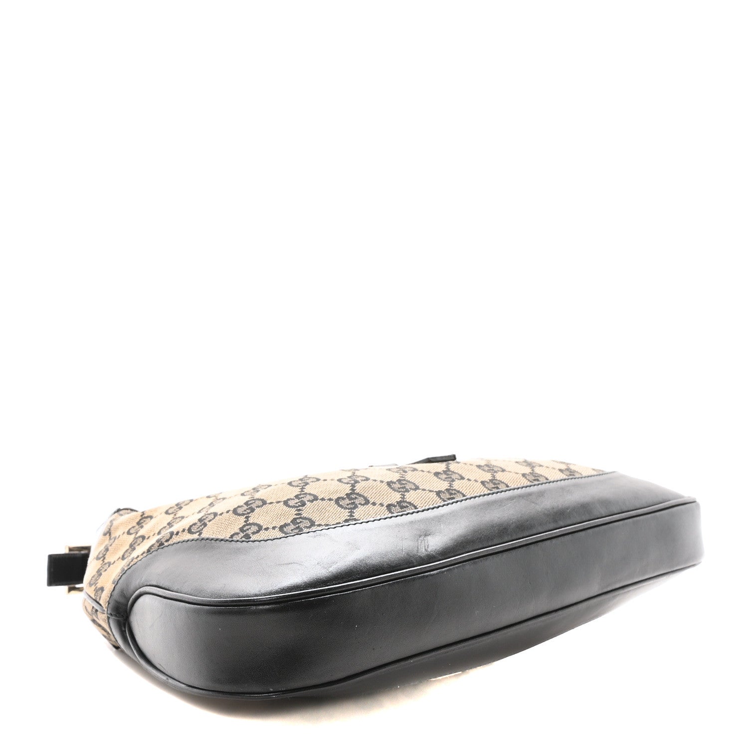 Gucci Monogram Small Jackie O Hobo Beige Black 4 of 10