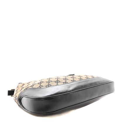 Gucci Monogram Small Jackie O Hobo Beige Black 4 of 10