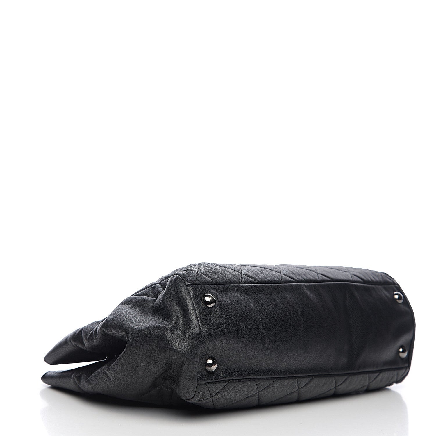 Chanel Soft Caviar Quilted Large Cells Tote Black 3 of 9