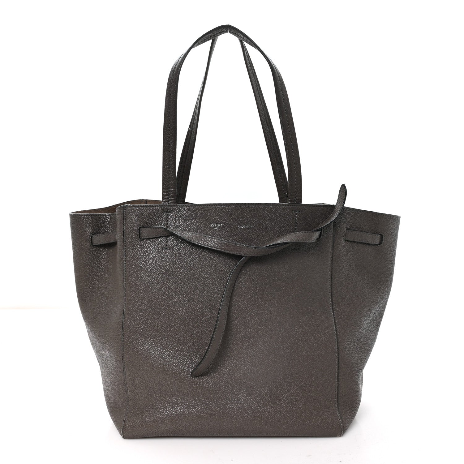 Celine Soft Grained Calfskin Small Belt Cabas Phantom Taupe 1 of 12