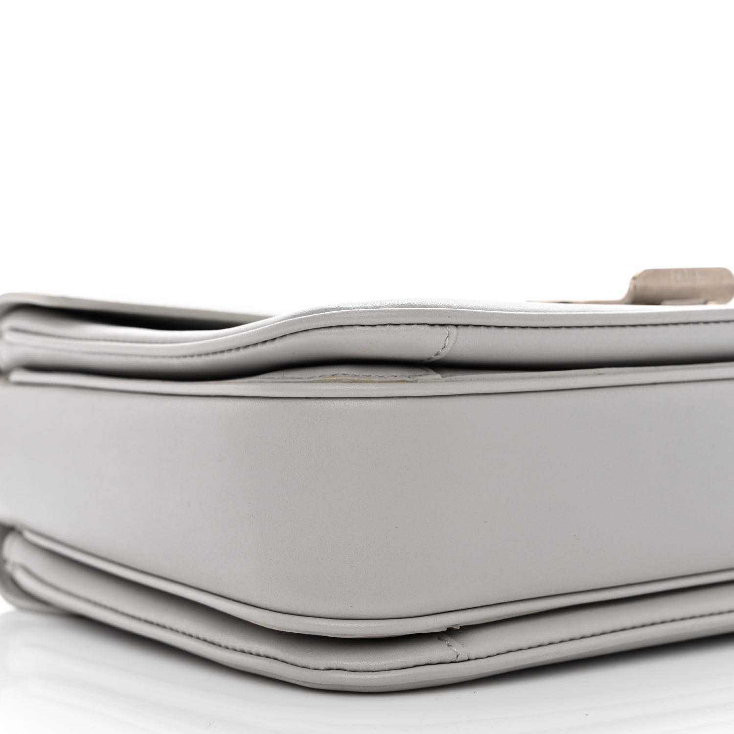 Celine Shiny Calfskin Medium C Bag Pale Grey 9 of 12