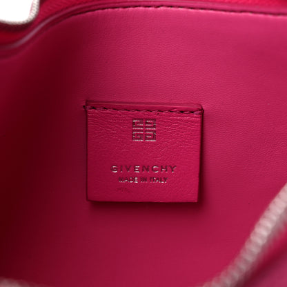 Givenchy Tumbled Calfskin Small Moon Cut Out Shoulder Bag Neon Pink 6 of 9