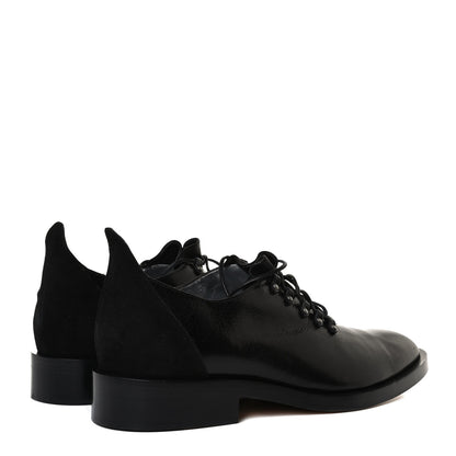 Givenchy Grained Calfskin Suede GV3 Derby Shoes 40 Black 4 of 16