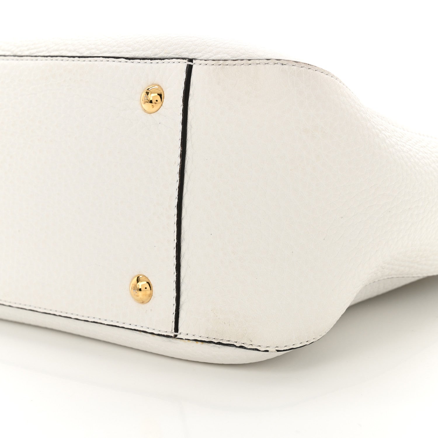 Fendi Cuoio Romano Selleria Small FF Tote White Ice 9 of 11