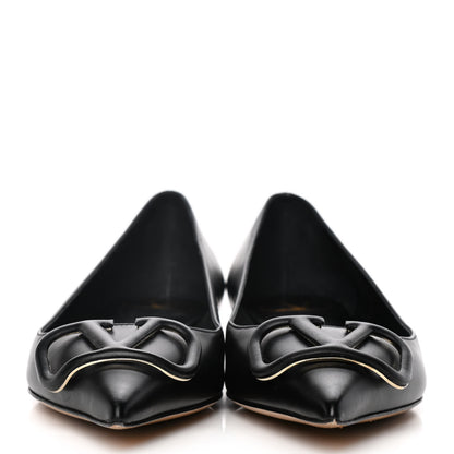 Valentino Garavani Nappa Vlogo Flats 36.5 Black 2 of 13