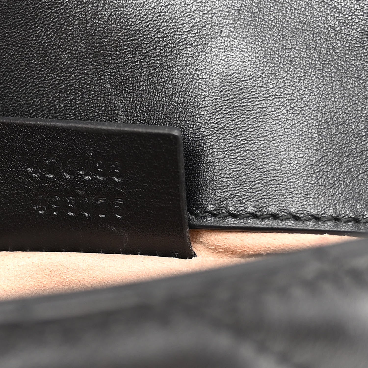 Gucci Calfskin Matelasse Super Mini GG Marmont Shoulder Bag Black 7 of 11