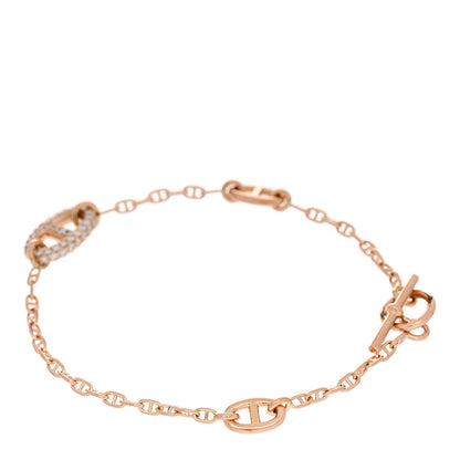 Hermes 18K Rose Gold Diamond PM Farandole Bracelet ST 2 of 4