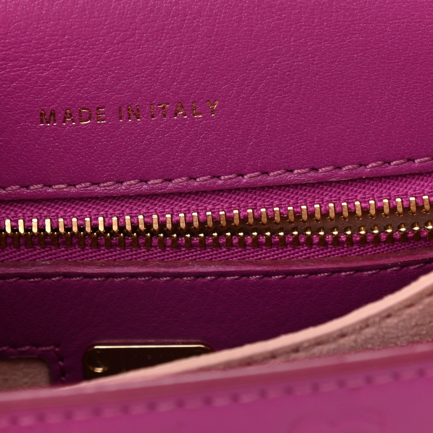 MCM Calfskin Ottomar Monogram Trisha Shoulder Bag Purple 9 of 10