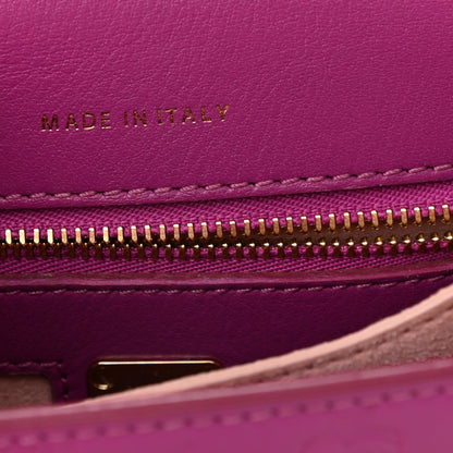 MCM Calfskin Ottomar Monogram Trisha Shoulder Bag Purple 9 of 10
